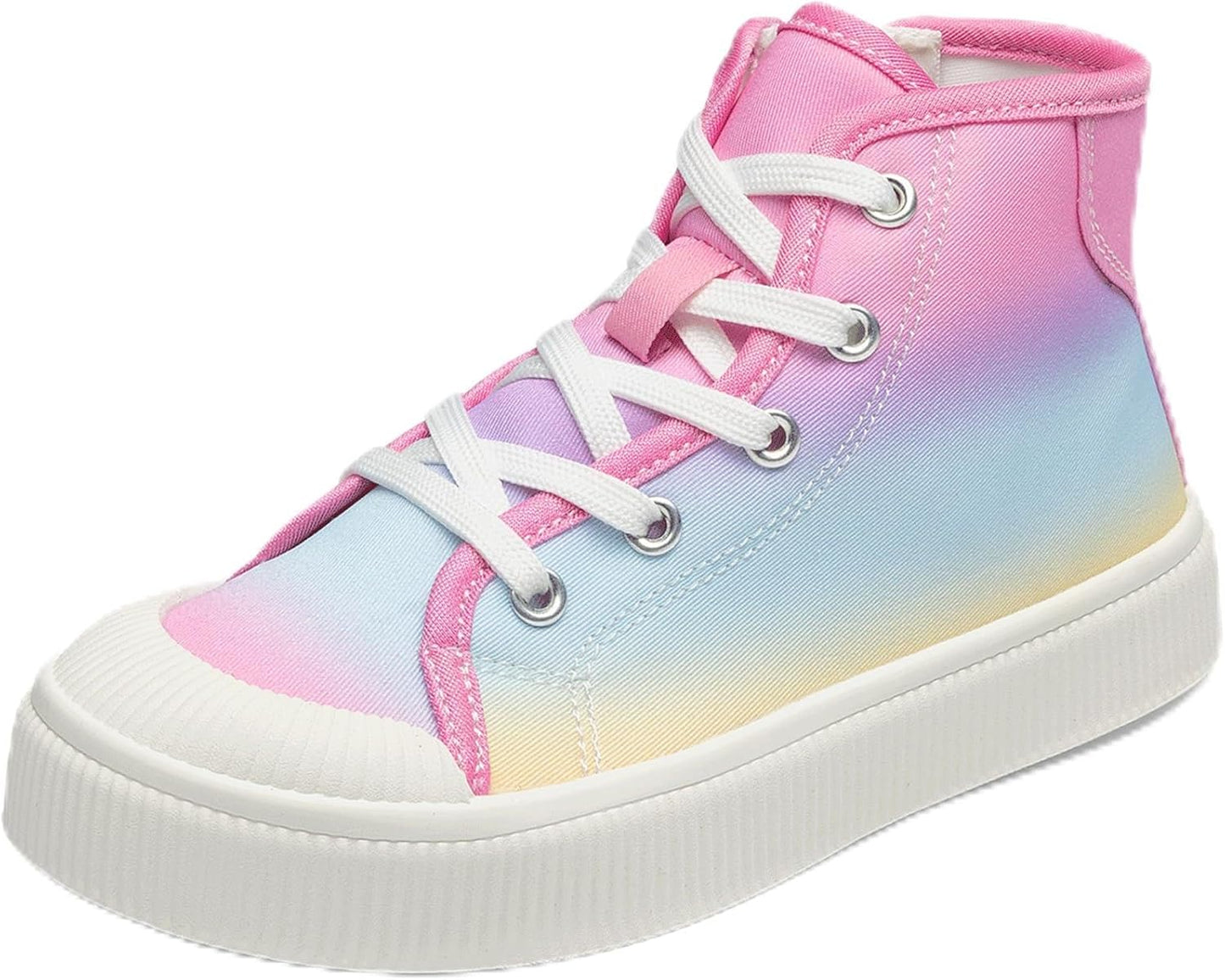 DREAM PAIRS Kids High Top Canvas Sneakers for Little Boys Girls