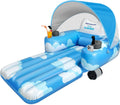 KPCB Tech Motorized Pool Float with Canopy - Rechargeable Dual Motor