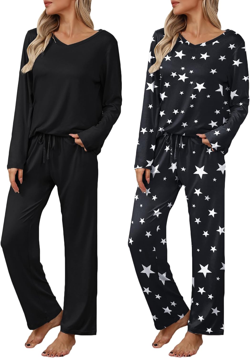 Ekouaer Womens 2 Pack Pajama Set for Ultimate Comfort and Style