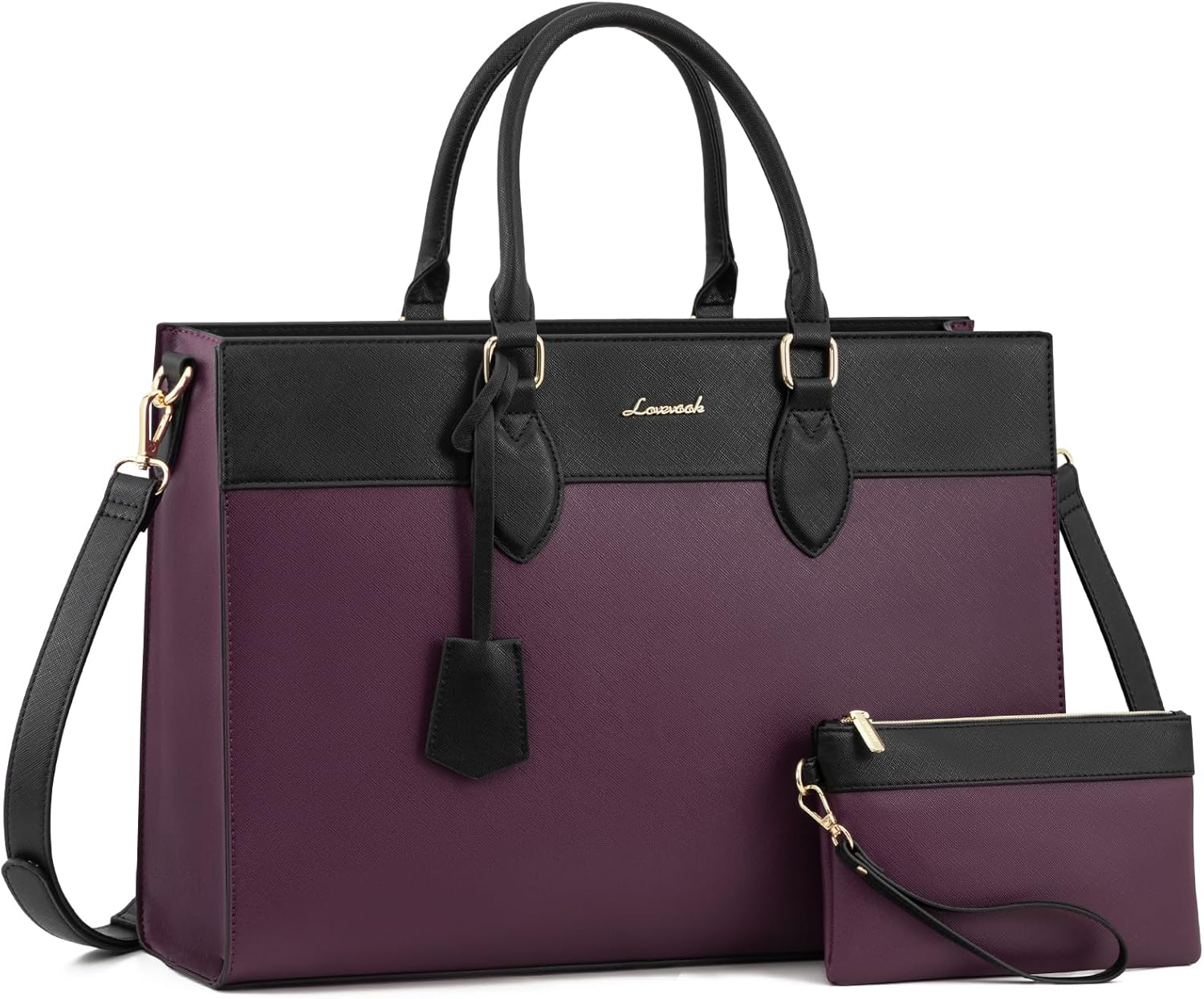 LOVEVOOK Laptop Bag for Women, Stylish 17.3 inch Tote Bag