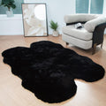 Luxurious 4x6 Faux Rabbit Fur Rug for Living Room Decor