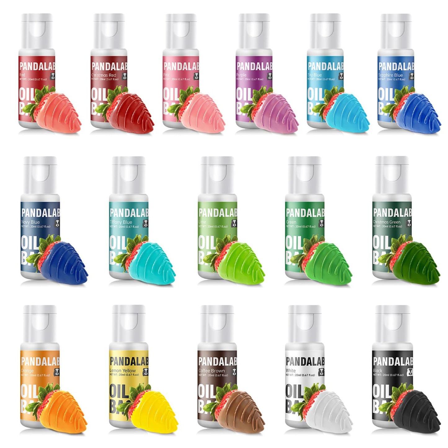 Vibrant Oil Based Food Coloring Set for Chocolate Baking Needs
