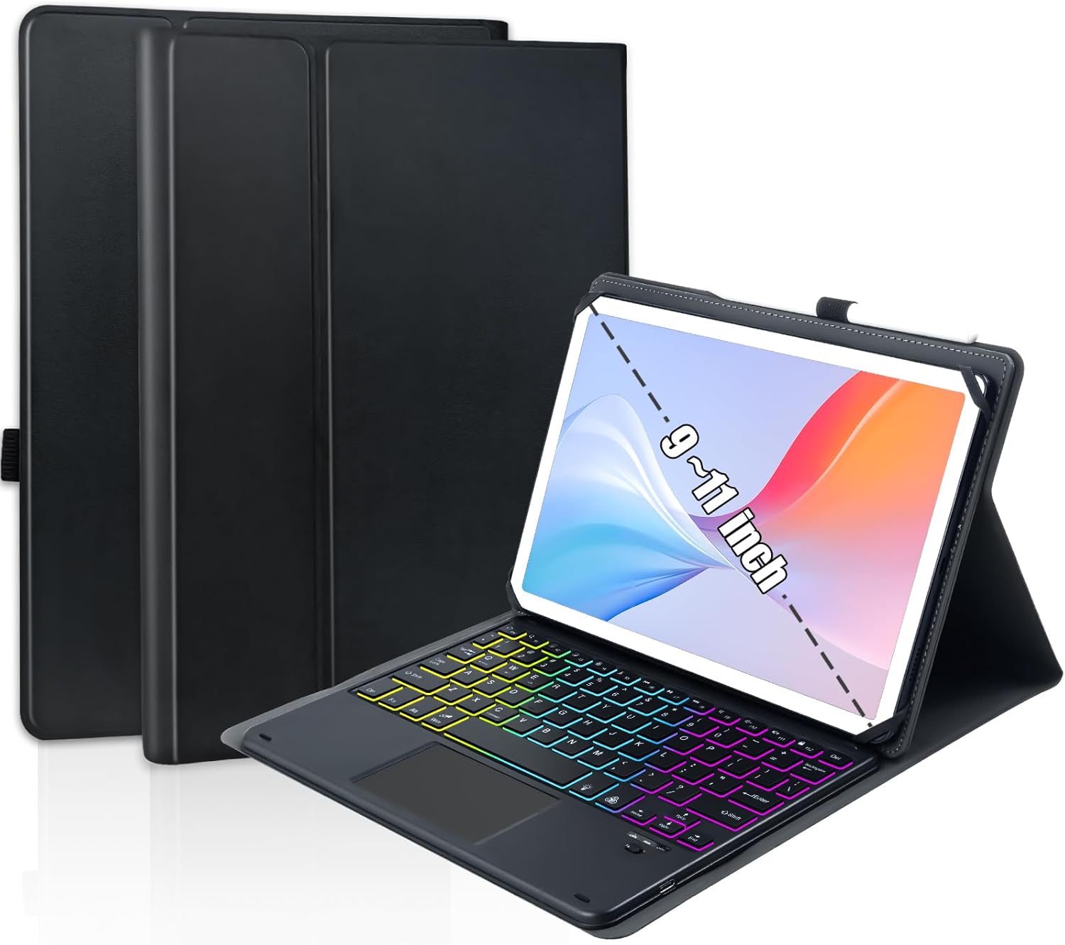 Universal Touchpad Keyboard Case for 9.7-11 inch Tablets