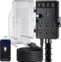 Zigbee Outdoor Power Stake Timer 6-Outlet Power Strip - Weatherproof
