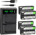 Kastar 4-Pack SB-L160 Battery and LTD2 USB Charger Replacement