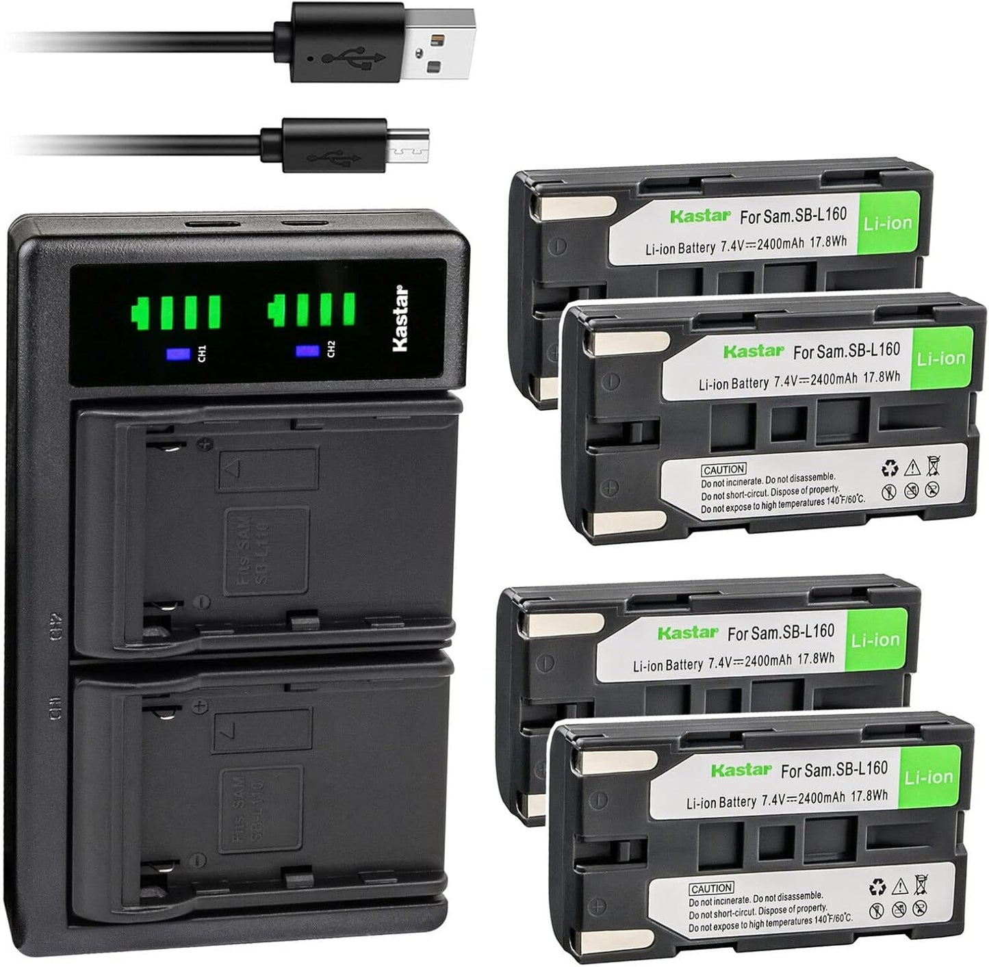 Kastar 4-Pack SB-L160 Battery and LTD2 USB Charger Review