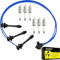 Set of 6 Iridium Spark Plugs with Wire Set - V6 3.0L Fitment