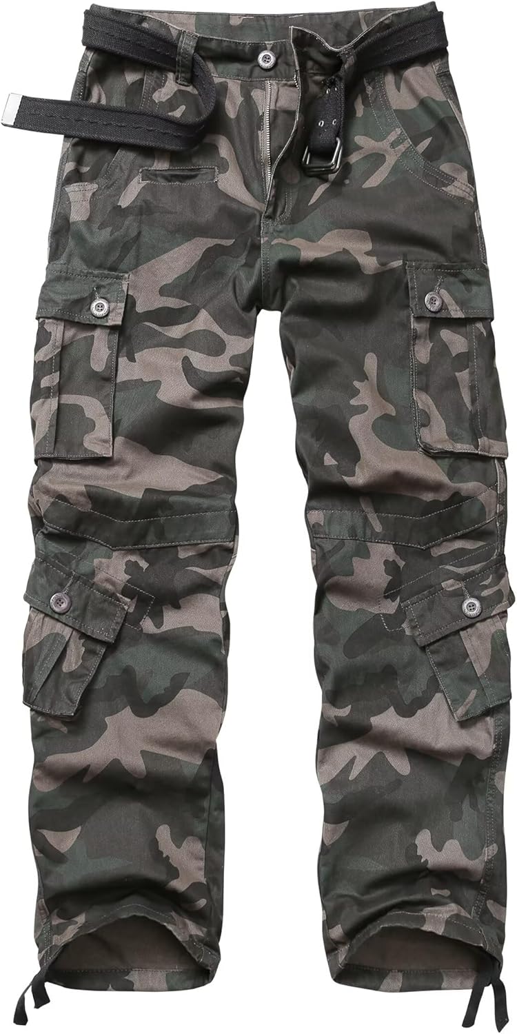 Men's Cargo Pants - Casual Outdoor Camo Pants for All Activities
