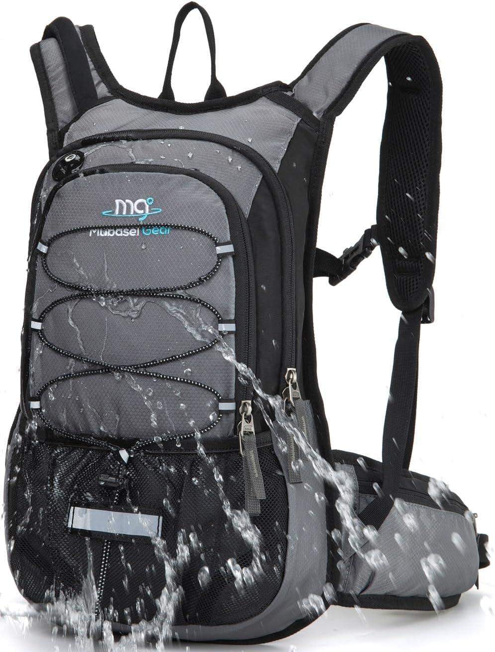 Lightweight 15L Hydration Pack with 2L Water Bladder by Mubasel Gear
