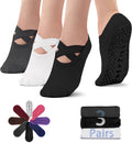 NEWZILL Non Slip Yoga Socks - Grip & Cushion for Ultimate Performance