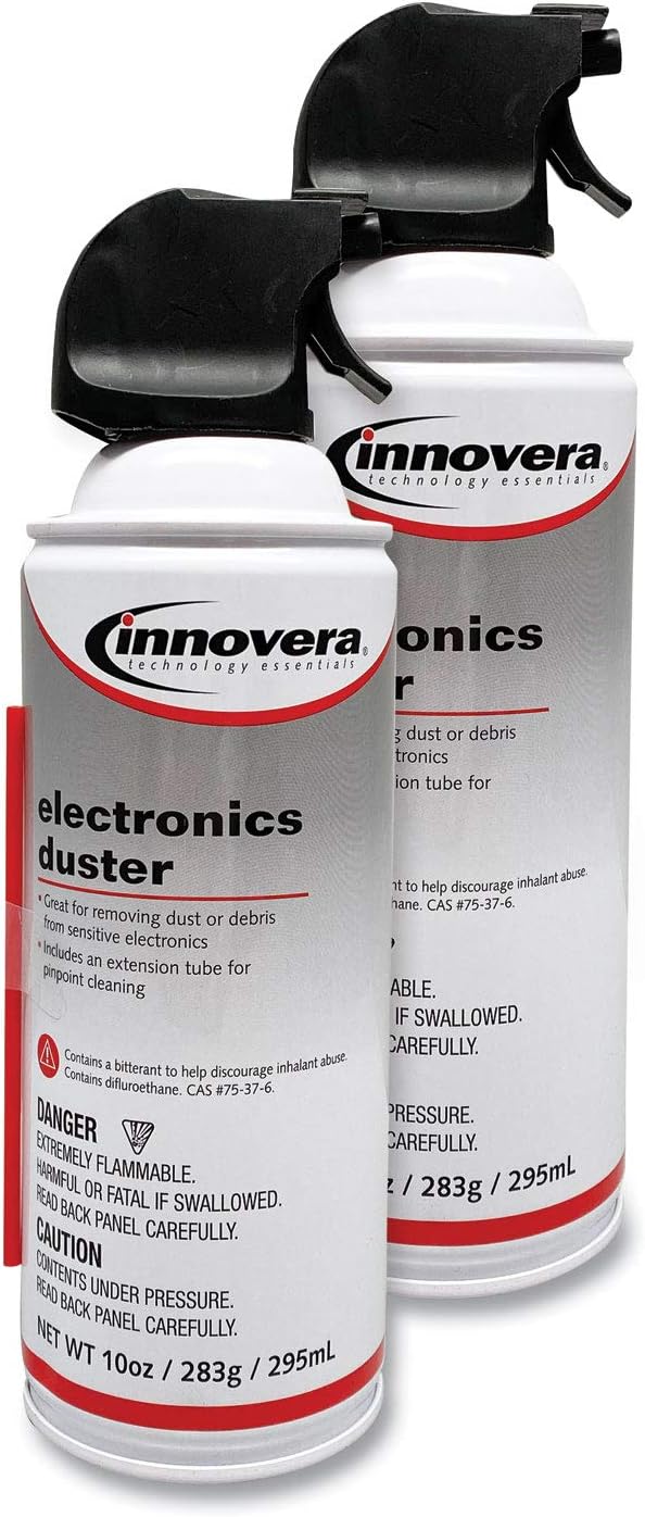 Innovera 10 oz. Compressed Air Duster - Pack of 2