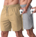 CANGHPGIN 2 Pack Men's 7ft Running Athletic Shorts - Quick Dry Comfort