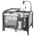 3 in 1 Portable Baby Playard with Bassinet and Changing Table