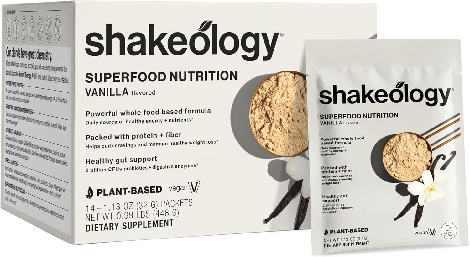 BODi Shakeology Plant-Based Vegan Protein Powder for Weight Loss