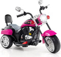 HONEY JOY Kids Motorcycle 6V Ride On Toy - Stable 3-Wheel Chopper