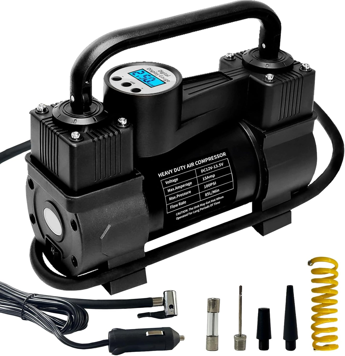 Tyona Portable Tire Inflator with Digital Gauge