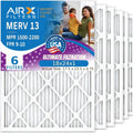 AIRX FILTERS WICKED CLEAN AIR 18x24x1 Air Filter MERV 13 - 6 Pack