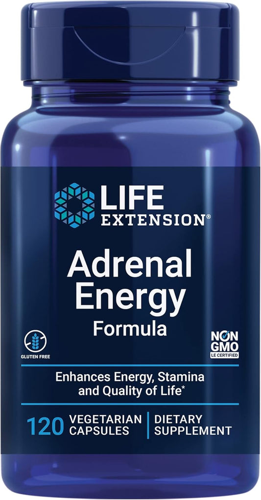 Life Extension Adrenal Energy Formula for Stress Relief and Focus