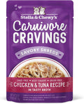 Carnivore Cravings Wet Cat Food Pouches - High Protein Chicken & Tuna