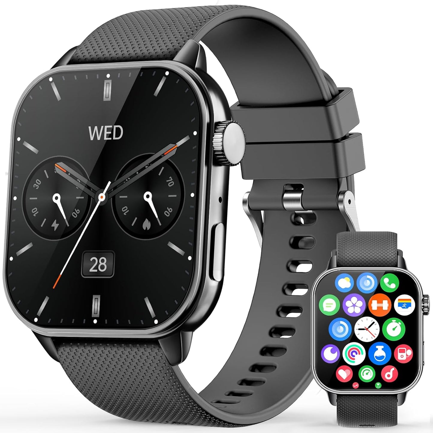Smart Watches for Men Women with AMOLED HD Fitness Tracker