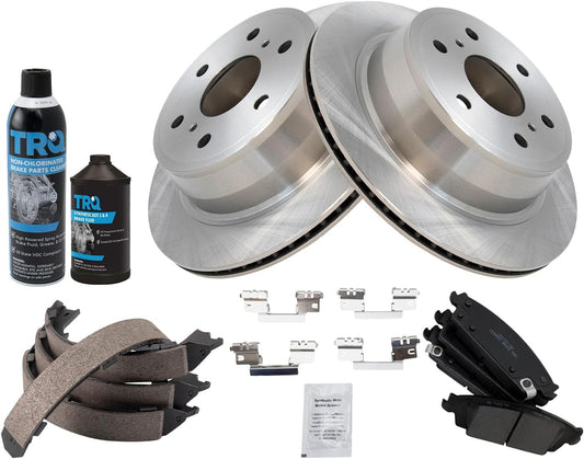 TRQ Rear Brake Pad & Rotor Kit for 2015-2020 Cadillac & More