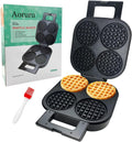 Aoruru Nonstick Belgian Waffle Maker - 4 Slice Delight