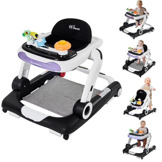 HAWEEK Baby Walker: Adjustable Height, 5-in-1 Activity Center