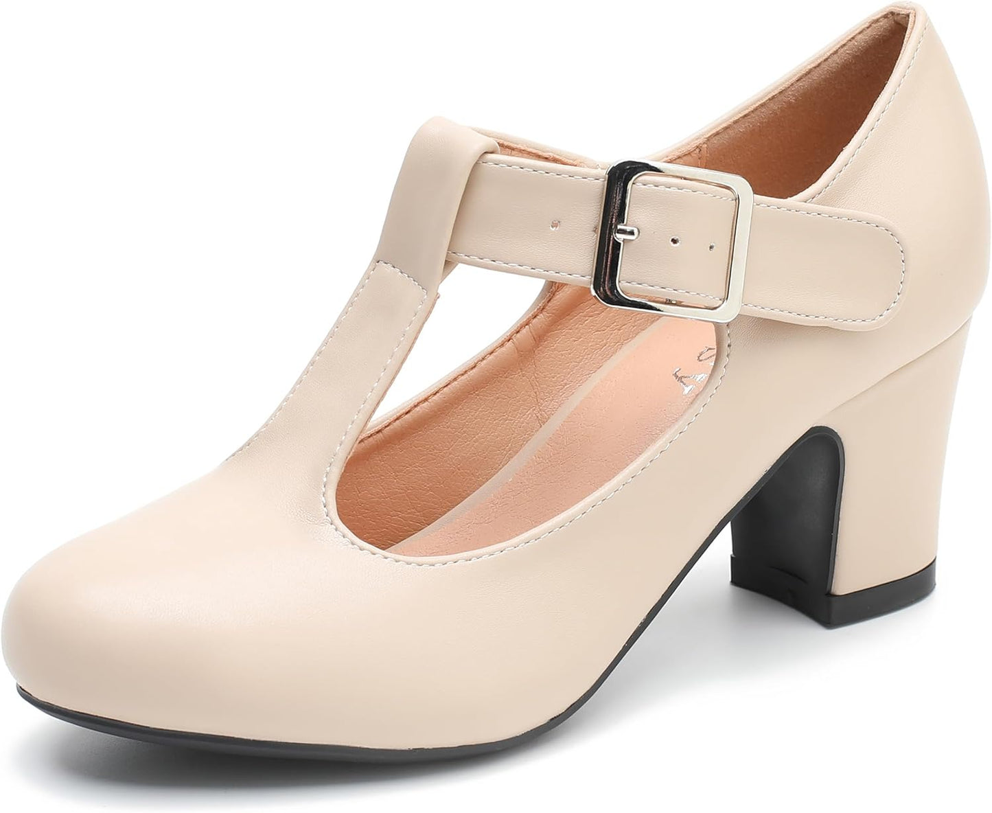 Stylish Women's T-Strap Mary Jane Pumps for Any Occasion