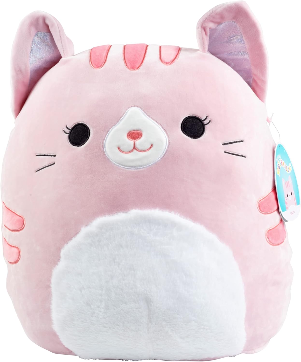 Squishmallow Large 16in Laura The Pink Cat Plush Toy for Kids