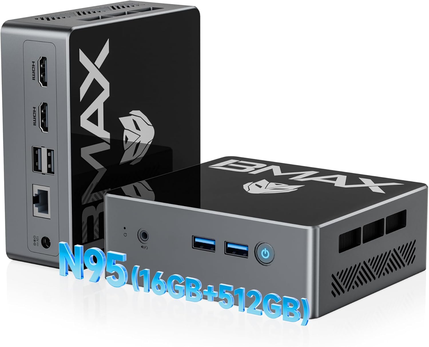 BMAX Mini PC B4 with Intel N95 Processor for Home and Office