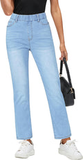 Trendy High Waisted Cropped Ankle Jeans for Women by GRAPENT