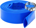 2.5ft x 25 ft Blue Pool Backwash Hose - Heavy Duty Reinforced PVC