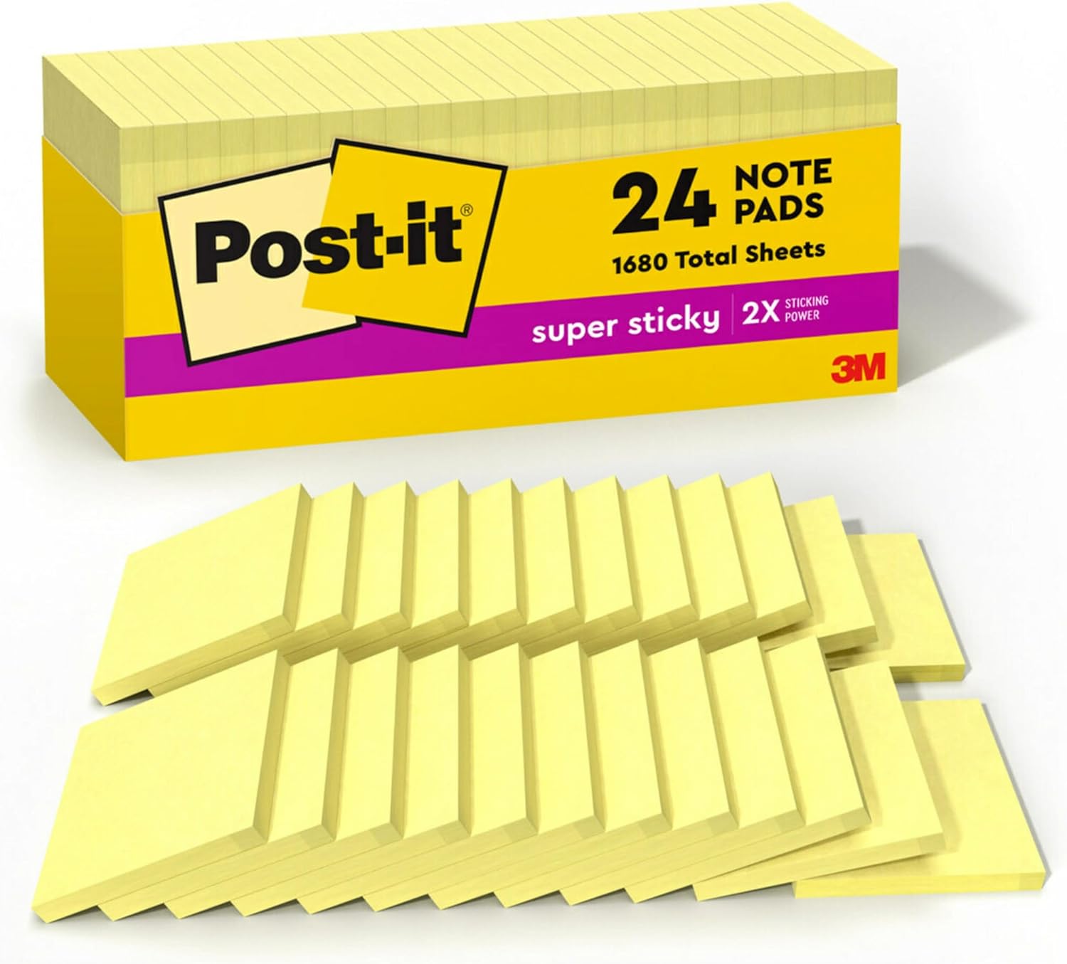 Post-it Super Sticky Notes - Stick Anywhere Ease