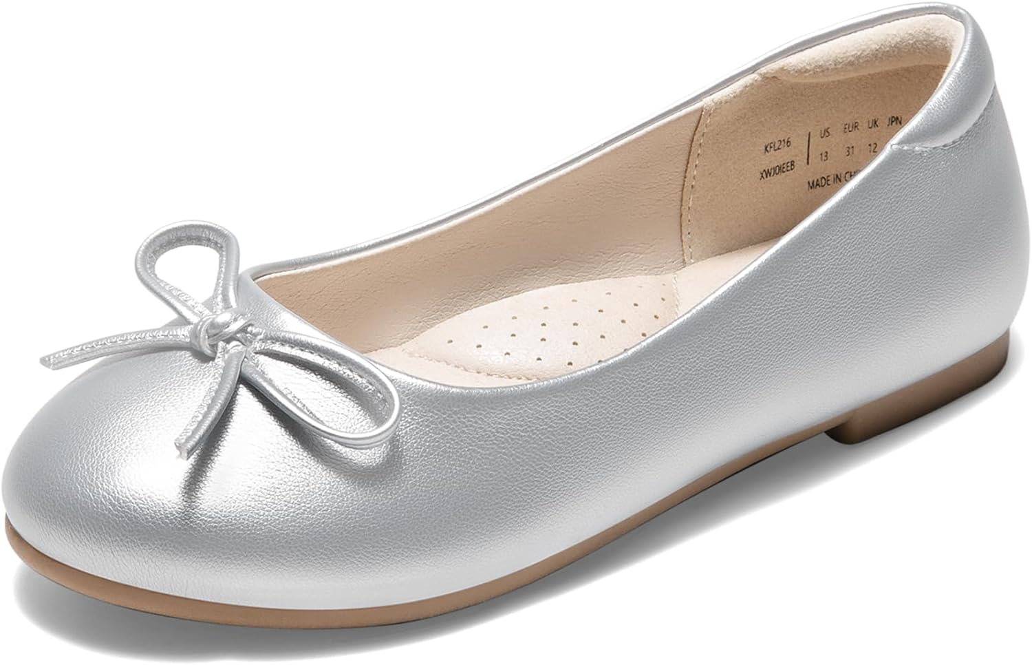 Dream Pairs Girls Ballet Flats with Elegant Bow for All Occasions