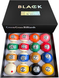 Billiard Balls Set 2-1/4 in Regulation Size Pool Table Balls - Durable