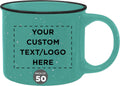 Ceramic Campfire Coffee Mugs 13 oz Set of 50 - Mint Personalized Bulk