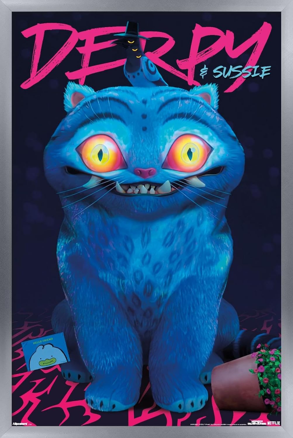 Netflix KPop Demon Hunters Wall Poster - Derpy & Sussie Art