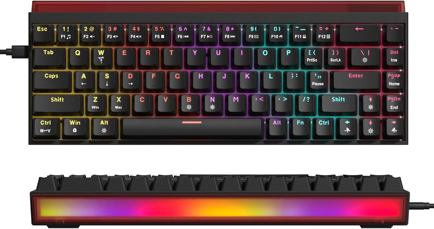 Womier 60% Mechanical Keyboard with RGB Light Box for Gaming