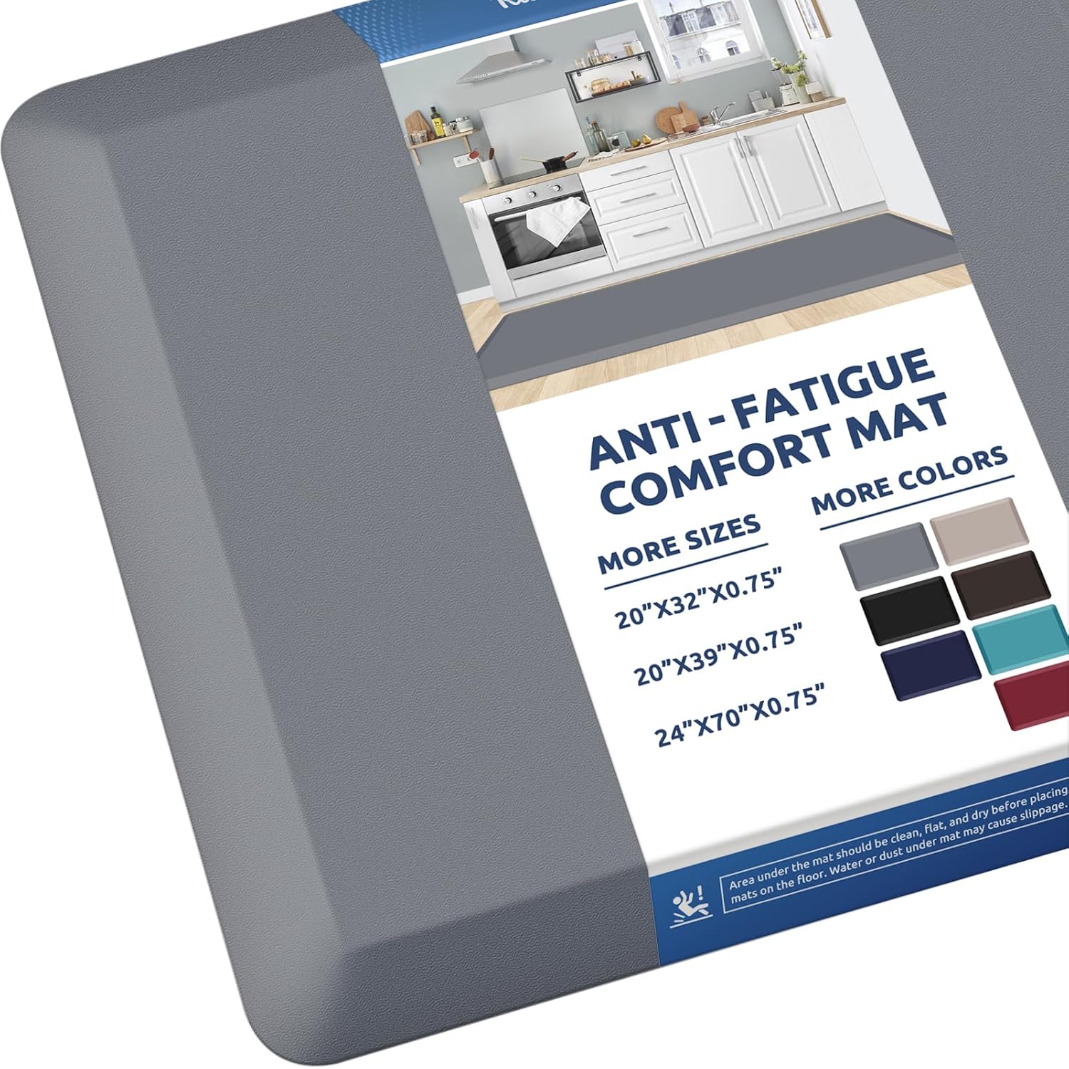KitchenClouds Anti Fatigue Kitchen Mat for Comfort and Safety