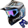 Youth Motocross Helmet Bundle Size M - DOT Approved Gear