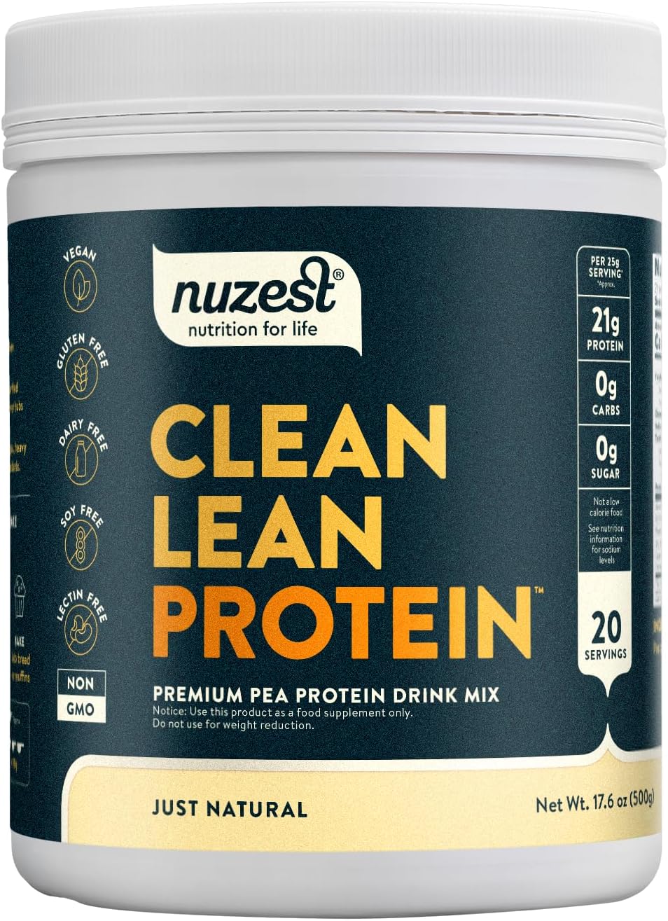 Nuzest Pea Protein Powder - Clean Lean Vegan Protein Shake
