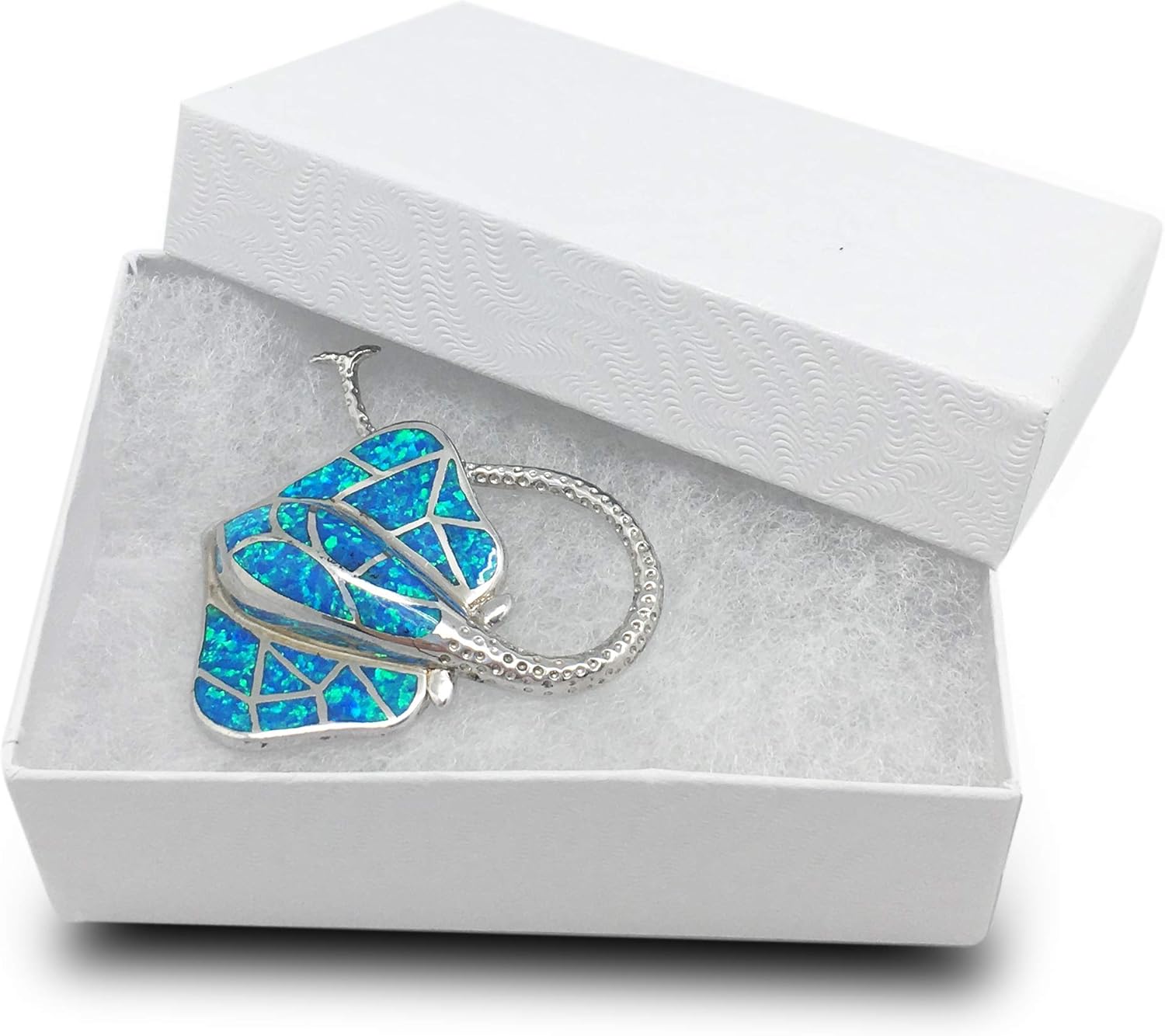 100-Pack Cotton Filled Cardboard Jewelry Boxes for Gifting
