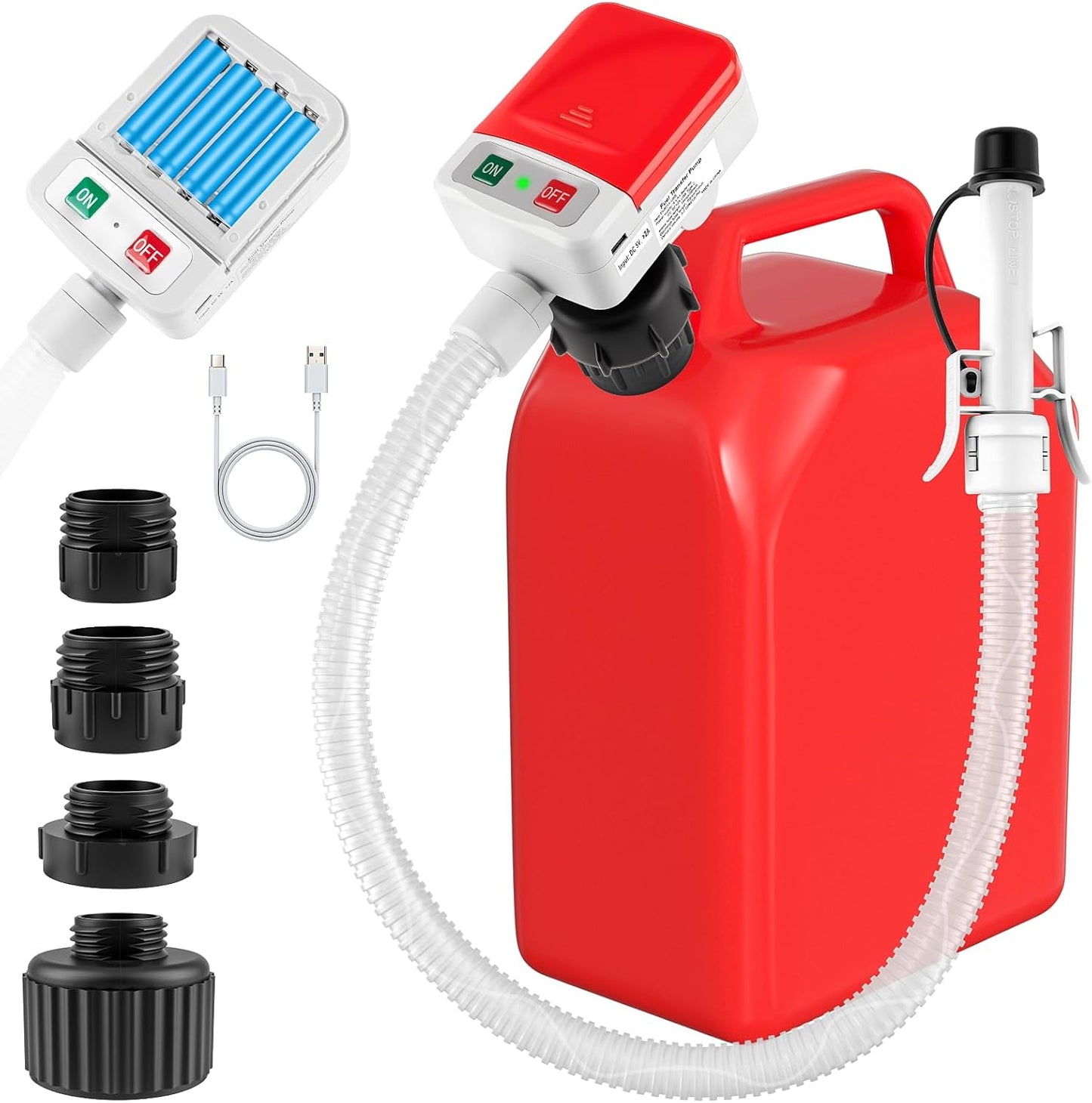 Automatic Fuel Transfer Pump with Auto-Stop Sensor for Easy Refueling