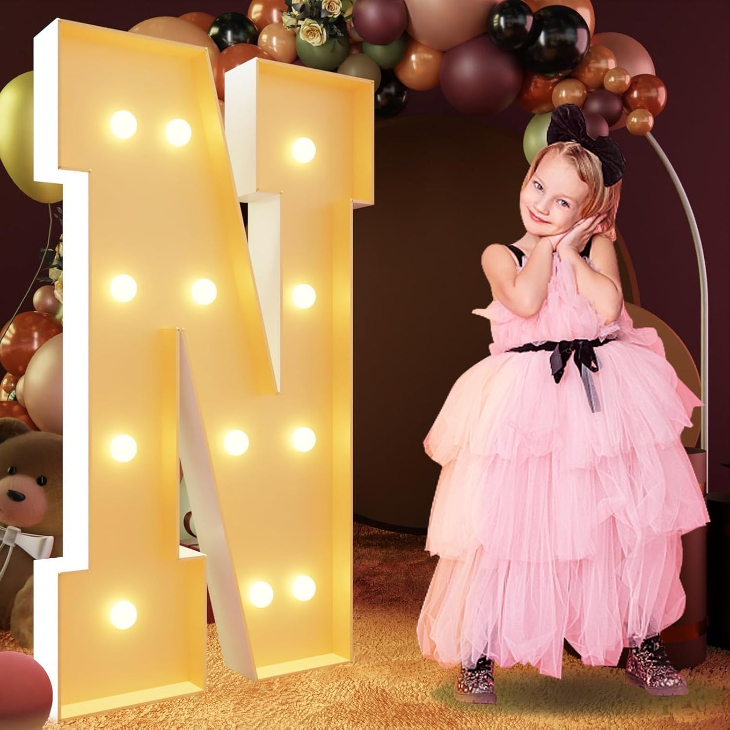 Large Light Up Marquee Letters for Birthday Party Decor