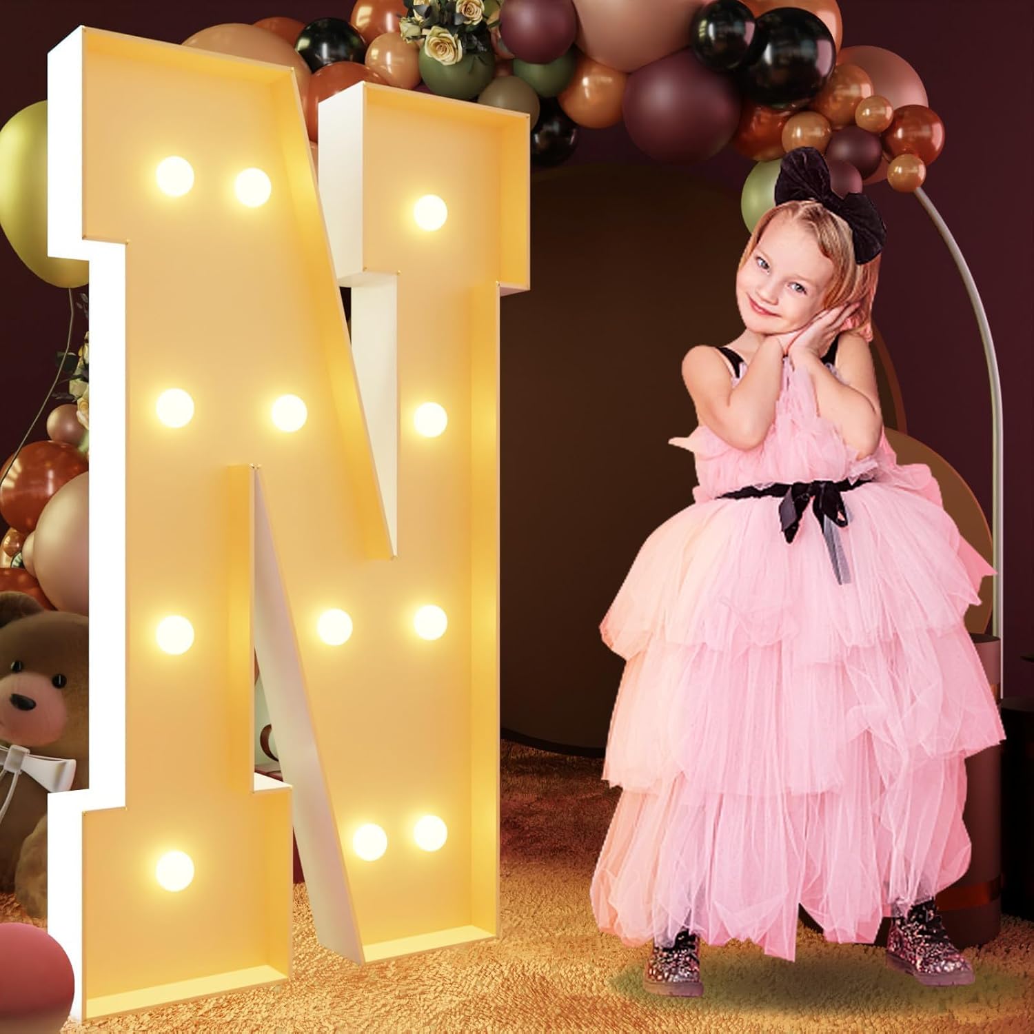Large Light Up Marquee Letters for Birthday Party Decor