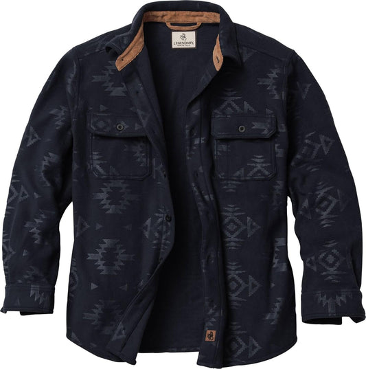Legendary Whitetails Mens Long Sleeve Fleece Button Up Shirt