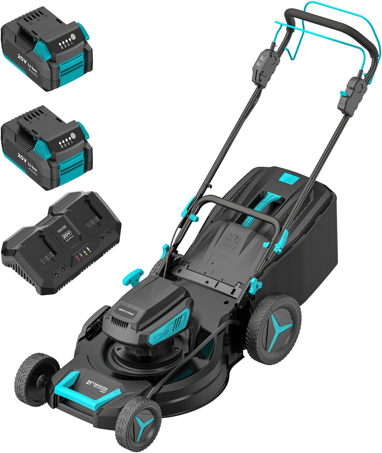 21 inch Brushless Lawn Mower with Self Propelled Technology