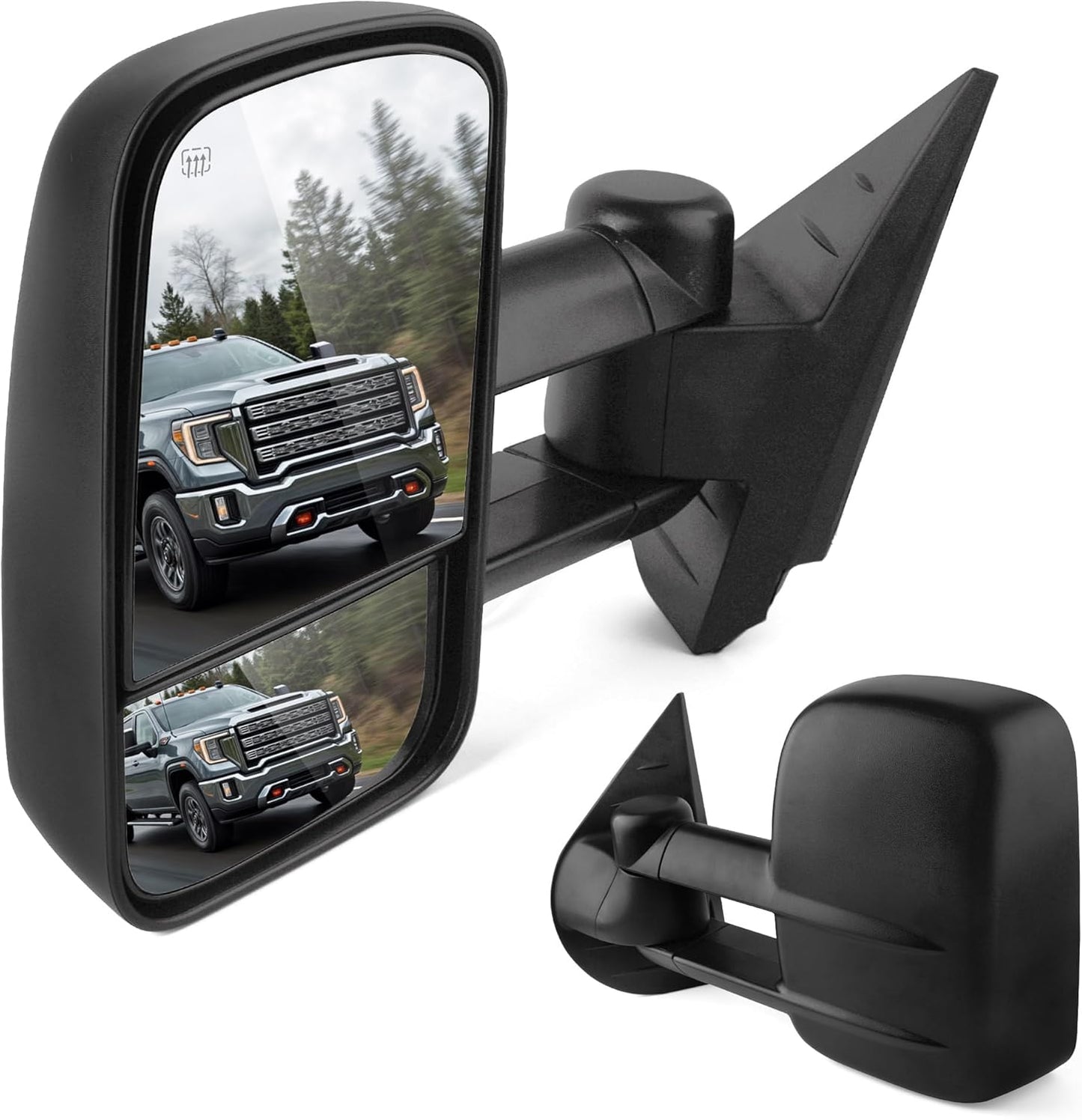 DWVO Towing Mirrors for 2007-2014 Chevy Silverado & GMC Sierra
