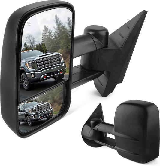 DWVO Towing Mirrors for 2007-2014 Chevy Silverado & GMC Sierra