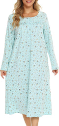 Bloggerlove Nightgowns for Women 100% Cotton Sleepshirts - Soft